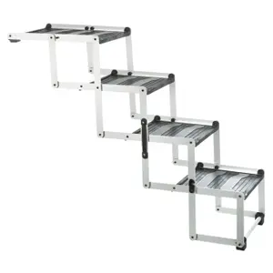 Opvouwbare hondentrappen aluminium/kunststof/tpr Trixie