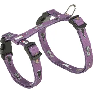 Kattunge sele med koppel, katt design Trixie image-1