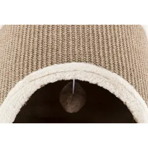 Spieltunnel zum Kratzen mit 2 Unterschlüpfen, Plüsch/Sisal Trixie image-3