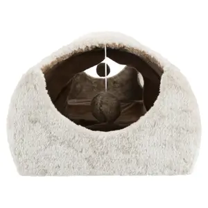 Spieltunnel zum Kratzen mit 2 Unterschlüpfen, Plüsch/Sisal Trixie image-4