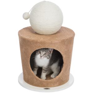 44413-cozy-cat-shelter-with-scratch-ball-trixie-mole-36x50-cm