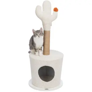 Cozy cat shelter with cactus Trixie