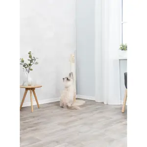 Cat scratching post in natural wood Trixie image-1
