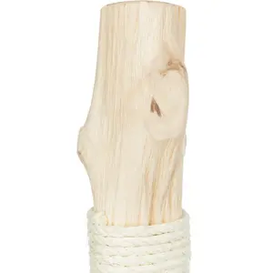 Cat scratching post in natural wood Trixie image-3