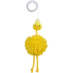 Kyckling katt gosedjur på resår Trixie Catnip image-0