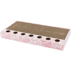 Kratzbrett für Katzen aus Pappe mit Bällen Trixie Catnip image-1