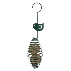 Metalen spiraal- en vogelvormige vetbolvoederhuisjes Trixie image-1