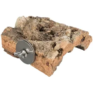Sitzstange für Vögel mit Befestigungsschrauben aus Kork Trixie image-1