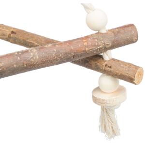 Altalene per uccelli in corda di legno di corteccia Trixie image-2