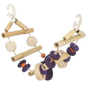 Pontes suspensas em corda de sisal em bambu/coco/madeira para pássaros em corda de sisal em bambu/coco/madeira Trixie image-1