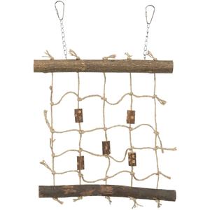 jouets pour oiseaux - Mur d'escalade en bois d'écorce filet en sisal Trixie image-0