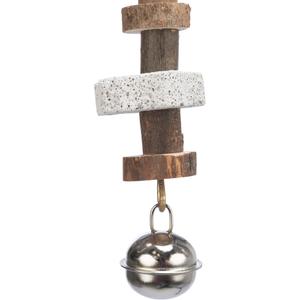 Giocattoli da rosicchiare in legno di corteccia/pietra lavica per uccelli Trixie image-1