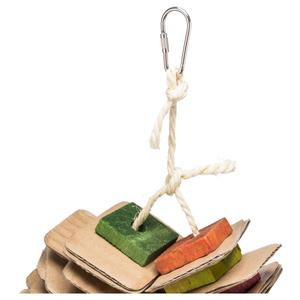 Juguetes para pájaros en cuerda de sisal + cartón, madera Trixie image-2