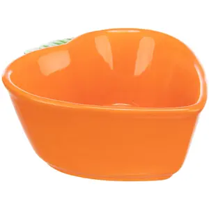 Carrot ceramic bowl for rodents Trixie image-3