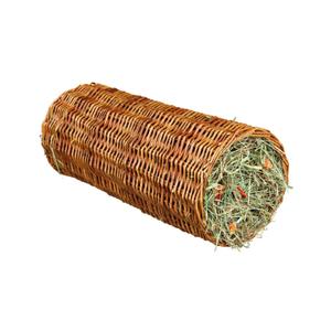 Brinquedo para coelhos e pequenos roedores - túnel de vime com feno e cenoura Trixie image-0