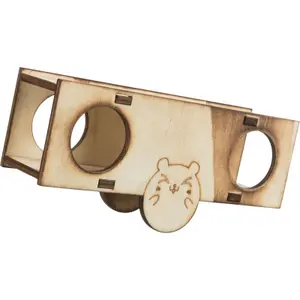 Lot de 3 balançoires pour oiseaux souris en bois/flammée Trixie image-0