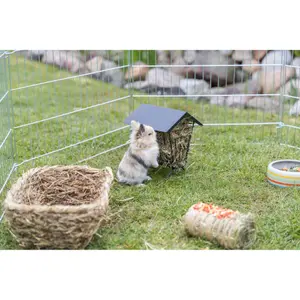 Heuraufe zum Einhängen mit Metalldeckel für Nager Trixie image-2