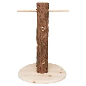 Arbre à aliments lapin en bois d'écorce Trixie image-1