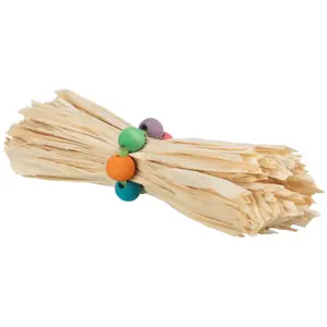 Rodent toy with corn leaf and wooden beads Trixie image-1