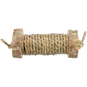 61820-roller-toy-for-rodents-with-seaweed-wooden-trixie-beige-one-size