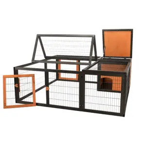 Enclos petits animaux avec couverture en bois Trixie Natura image-2