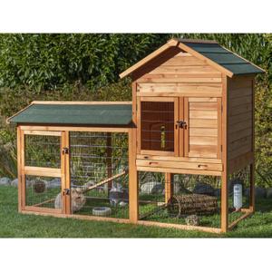 62332-two-storey-rabbit-hutch-with-run-trixie-natura-brown-199x146x93-cm