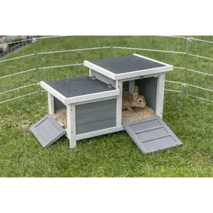 Maison pour petits animaux avec 2 sorties Trixie Natura image-5