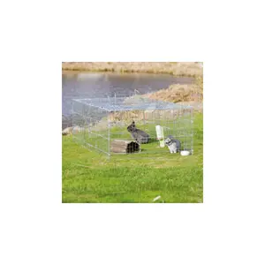 Enclos petits animaux avec couverture en métal Trixie Natura