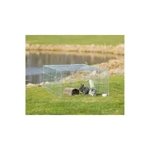 Enclos petits animaux avec couverture en métal Trixie Natura image-1