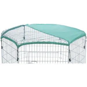 Leefruimte voor kleine dieren met net en zonwering Trixie image-1