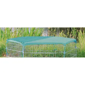 Leefruimte voor kleine dieren met net en zonwering Trixie image-3