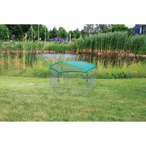 Leefruimte voor kleine dieren met net en zonwering Trixie image-4