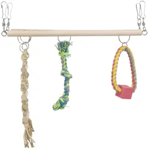 échelles suspend en bois et corde pour rongeur Trixie image-2