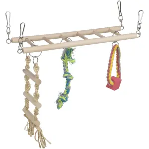 échelles suspend en bois et corde pour rongeur Trixie image-3