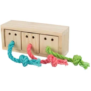 Rodent toy wooden treat cube Trixie image-1