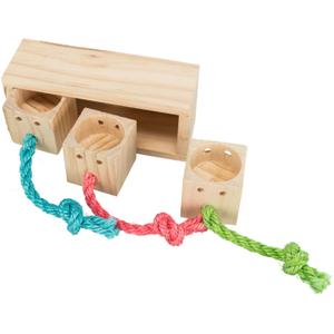 Rodent toy wooden treat cube Trixie image-2