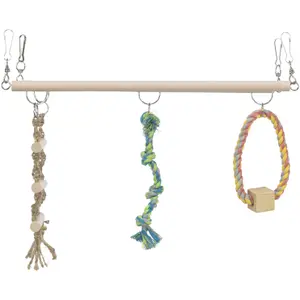 échelles suspendu sur cordes en bois pour rongeur Trixie image-2