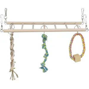 échelles suspendu sur cordes en bois pour rongeur Trixie image-3