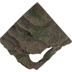Decoração de canto de rocha com caverna e plataforma de floresta tropical Trixie image-0
