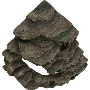 Decorazione rocciosa ad angolo con grotta e piattaforma di foresta pluviale Trixie image-0