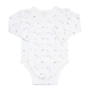 3-piece baby outfit set with bodysuit, trousers, and jacket Trois Kilos Sept image-2