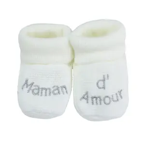 Chaussons bébé Trois Kilos Sept Papa/Maman D'amour (x12) image-1