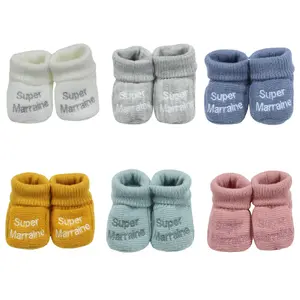 Baby Slippers Trois Kilos Sept Super Parrain/Marraine (x6) image-0
