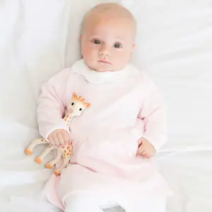 Baby velour pyjamas Trois Kilos Sept Sophie La Girafe image-2