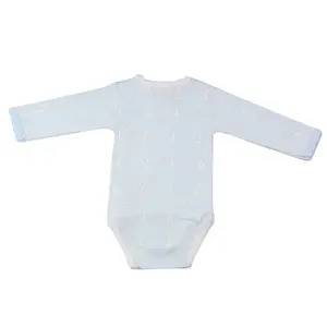 Long-sleeved crossover body for babies Trois Kilos Sept image-1