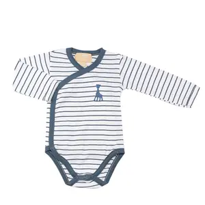 Body cruzado de manga longa para bebé Trois Kilos Sept Sophie La Girafe image-0