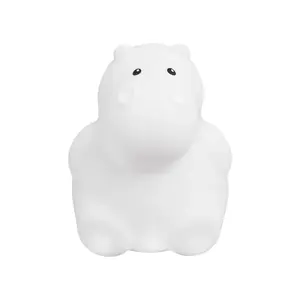 Μπλε USB σιλικόνης νυχτερινό φως Trois Kilos Sept Hippopotame image-0