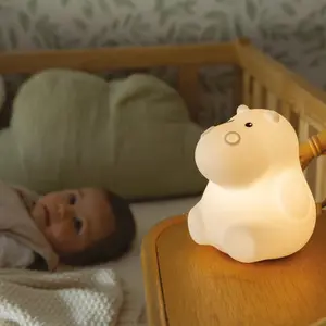 Μπλε USB σιλικόνης νυχτερινό φως Trois Kilos Sept Hippopotame image-2