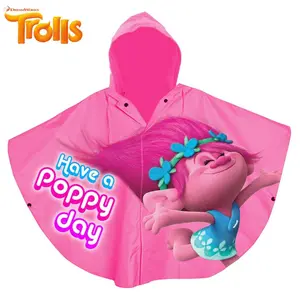 Waterproof poncho one size fits all Trolls image-0