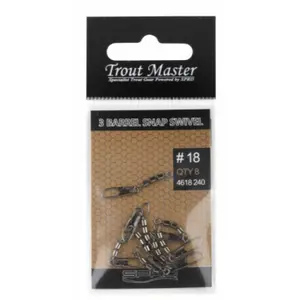 Swivels with clip Trout Master 3 Barrel 22 (x8) image-1